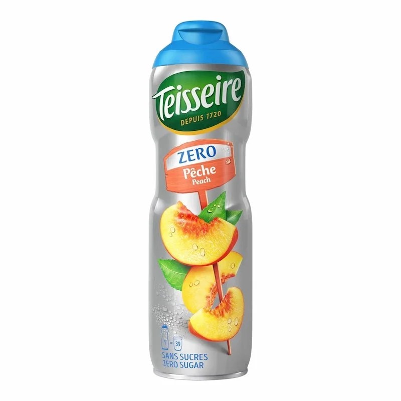 Teisseire Sans Sucre Sirop Peche 600 ml – Goût Fruité