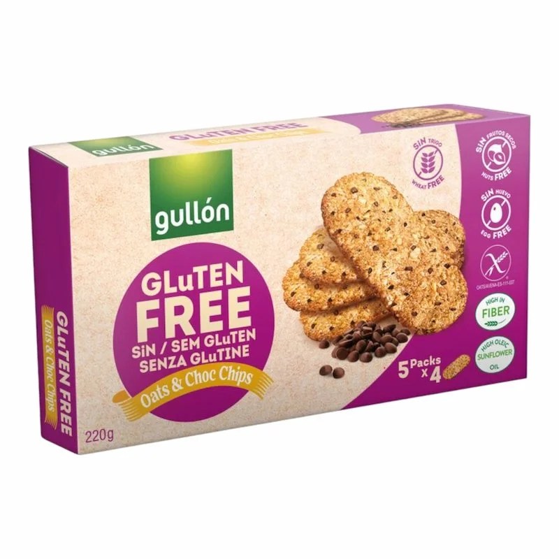GULLON Sans Gluten Avoine & Pépites de Chocolat 220g