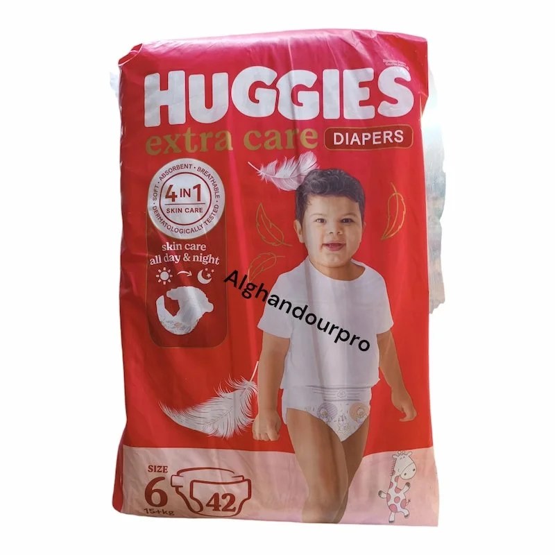 Couches Huggies Taille 6 (15-29) kg 42 Pcs