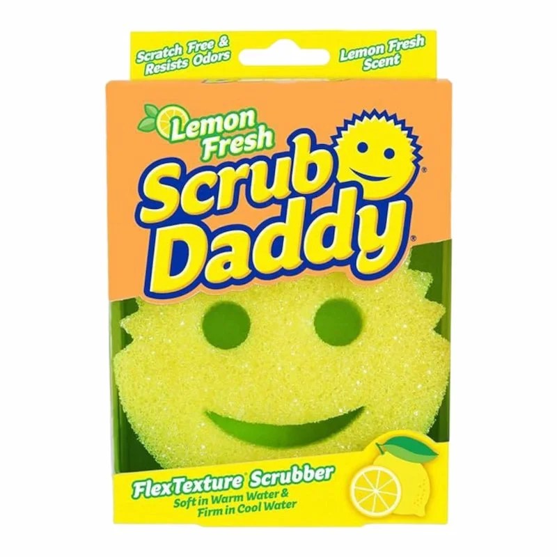 Scrub Daddy Lemon Fresh – Éponge Multi-Usage Parfumée au Citron 1 pièce