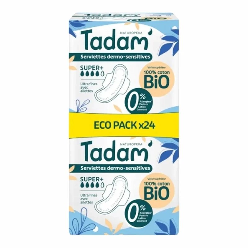 Tadam’ Serviettes Dermo-Sensitives Super+ x24