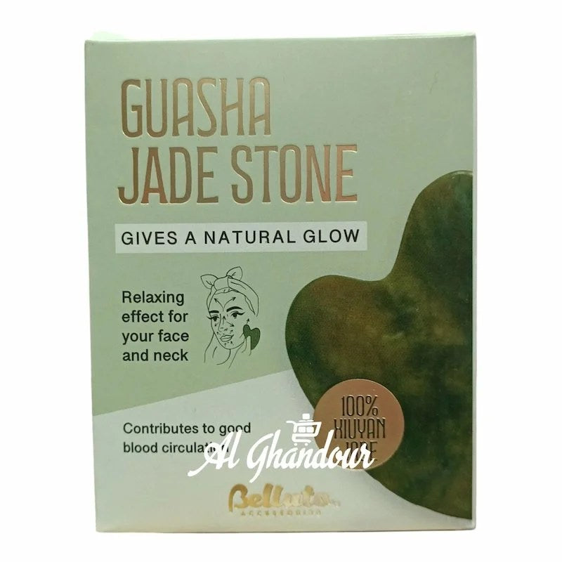 Gua Sha Pierre Naturelle de Massage Faciale pour les Soins de la Peau – Belluto