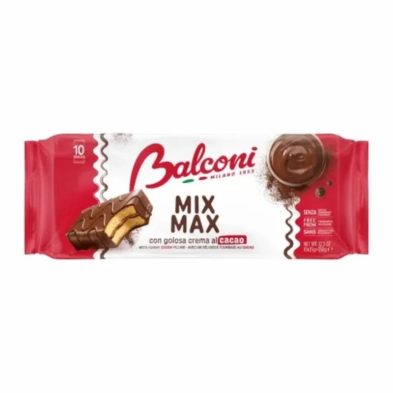 Mix Max Balconi – 350 g (10 x 35 g) – Biscuits Variés et Gourmands