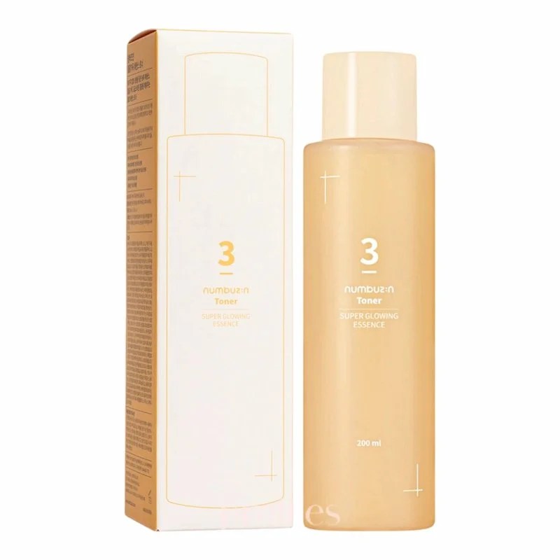 numbuzin – Toner Essence No. 3 Super Glowing – Tonique Éclat Visage – 200 ml