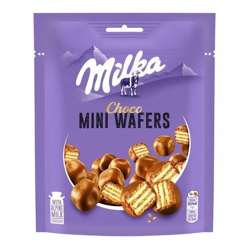 Milka Choco Mini Wafers 110g – Gaufrettes Fondantes au Chocolat au Lait My Store