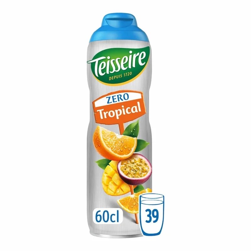 Teisseire Sirop Tropical Sans Sucre 600ml