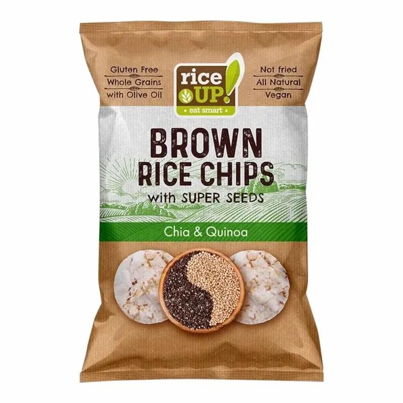 Rice UP! Chips de Riz Complet Chia & Quinoa 60g – Snack Sain & Croquant Sans Gluten My Store