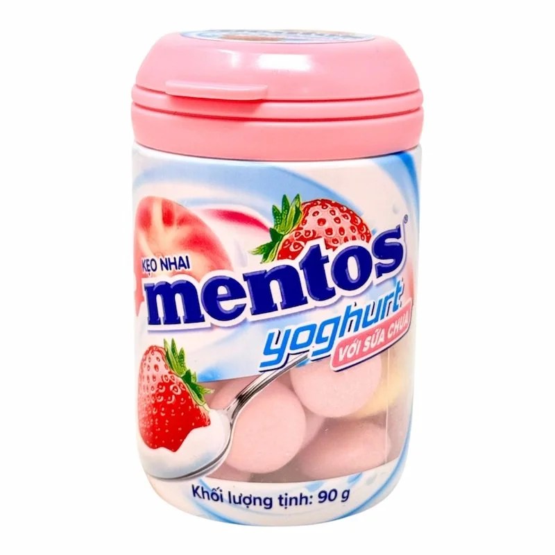 Mentos Yaourt Fraise & Pêche – 90g – Édition Vietnam