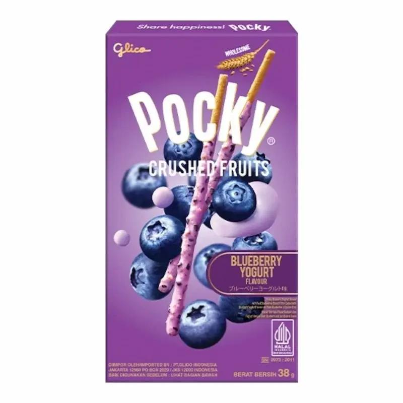 Glico Pocky Crushed Fruits Myrtille & Yaourt – 38g My Store