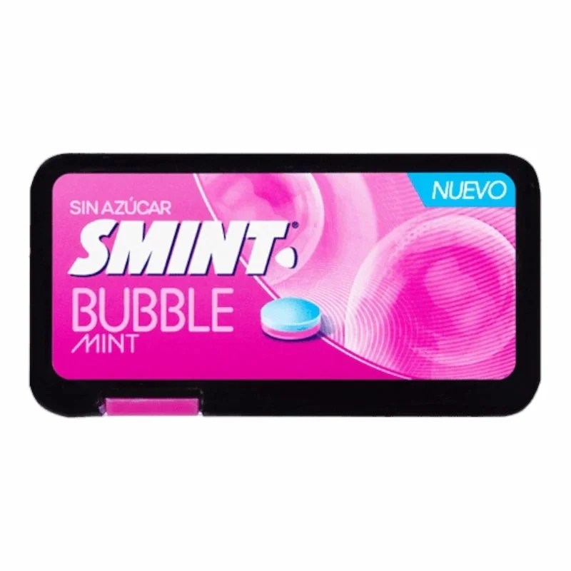 Smint Flat Bubble Mint Sans Sucre – Pastilles Saveur Chewing Gum