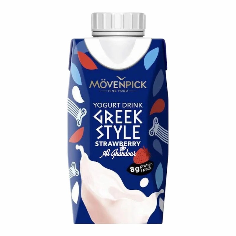 Movenpick Boisson au Yaourt Grec Saveur Fraise – 8g de Protéines – 250ml