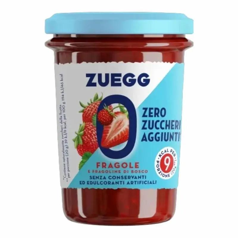 ZUEGG Confiture Fraise Sans Sucre Ajouté – 220g – Confiture légère et fruitée à la fraise My Store