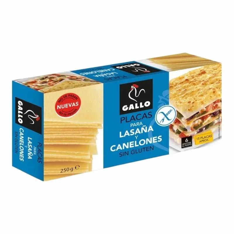Gallo Lasagnes et Cannellonis Sans Gluten 250 g – Pâtes italiennes pour recettes gourmandes My Store
