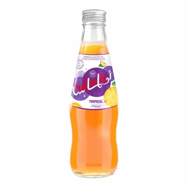 Oulmes Bulles Fruitees Tropic – 25 cl | Boisson Rafraîchissante et Exotique