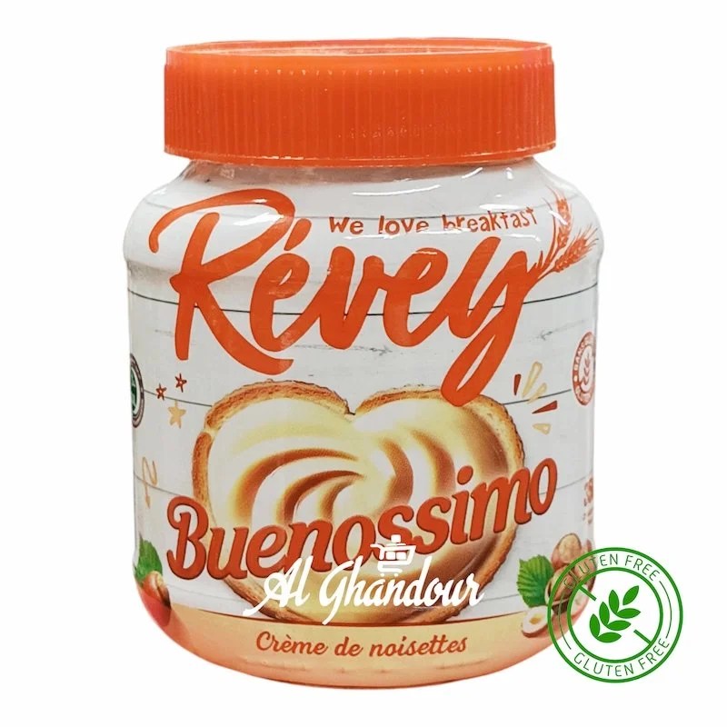 Revey Buenossimo Creme de Noisettes – 350 g | Pate a tartiner gourmande