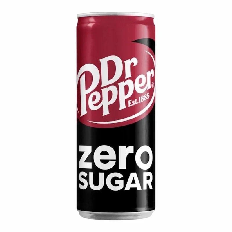 Dr Pepper Sans Sucre – 33 cl | Soda Rafraîchissant et Iconique