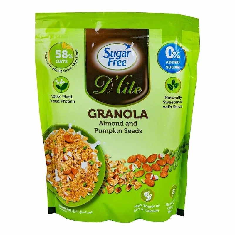 Sugar Free DLite Granola Amande et Graines de Citrouille 450 g