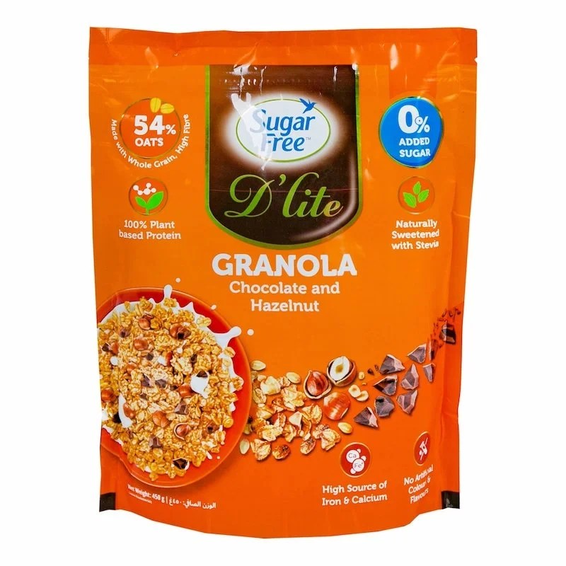Sugar Free DLite Granola Chocolat & Noisette 450 g