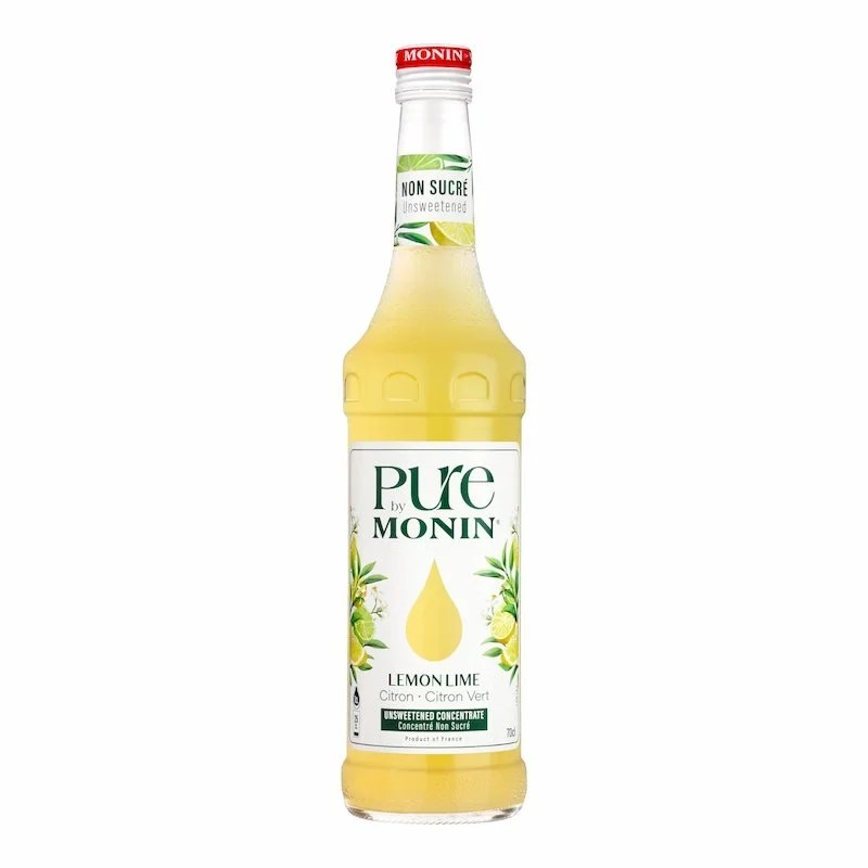 Pure by Monin Citron & Citron Vert – Sans Sucre Ajoute – 700 ml