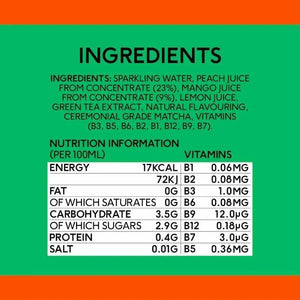 Boisson Energisante Naturelle au Matcha et Peche – Perfect Ted 250ml My Store