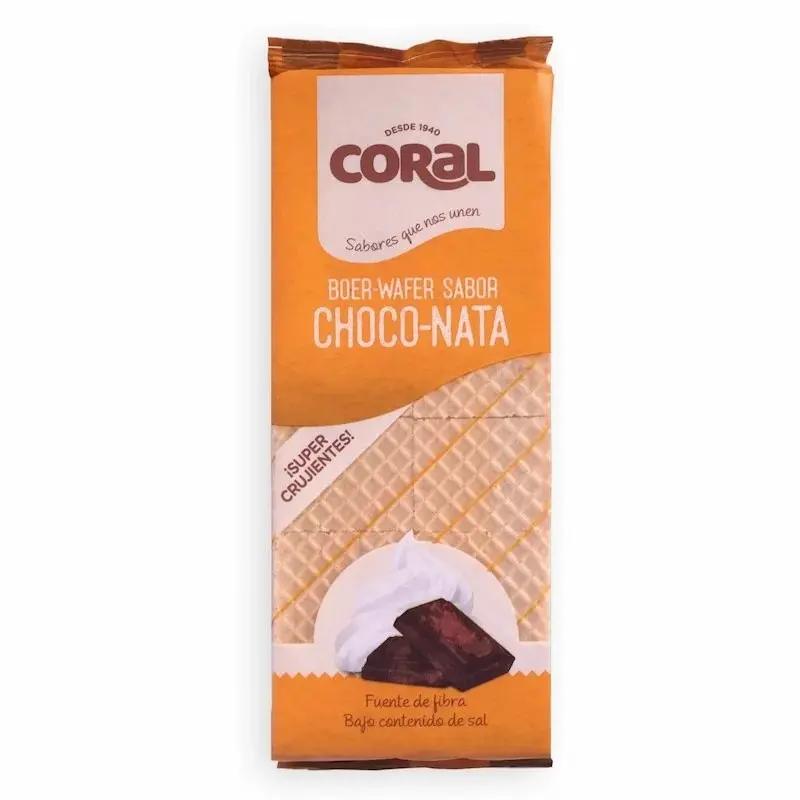 Coral Wafer Choco-Nata – Gaufrettes croustillantes fourrées à la crème et au chocolat, paquet 330 g My Store