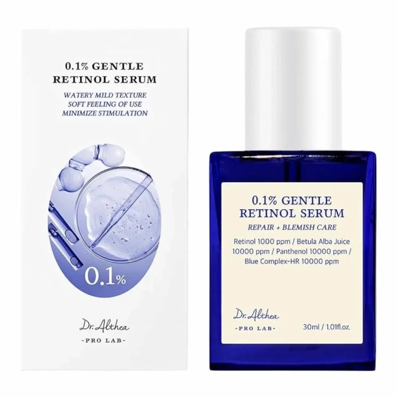 Dr Althea 0.1 Gentle Retinol Serum 30ml – Serum Anti-Âge Doux au Retinol pour Peau Sensible