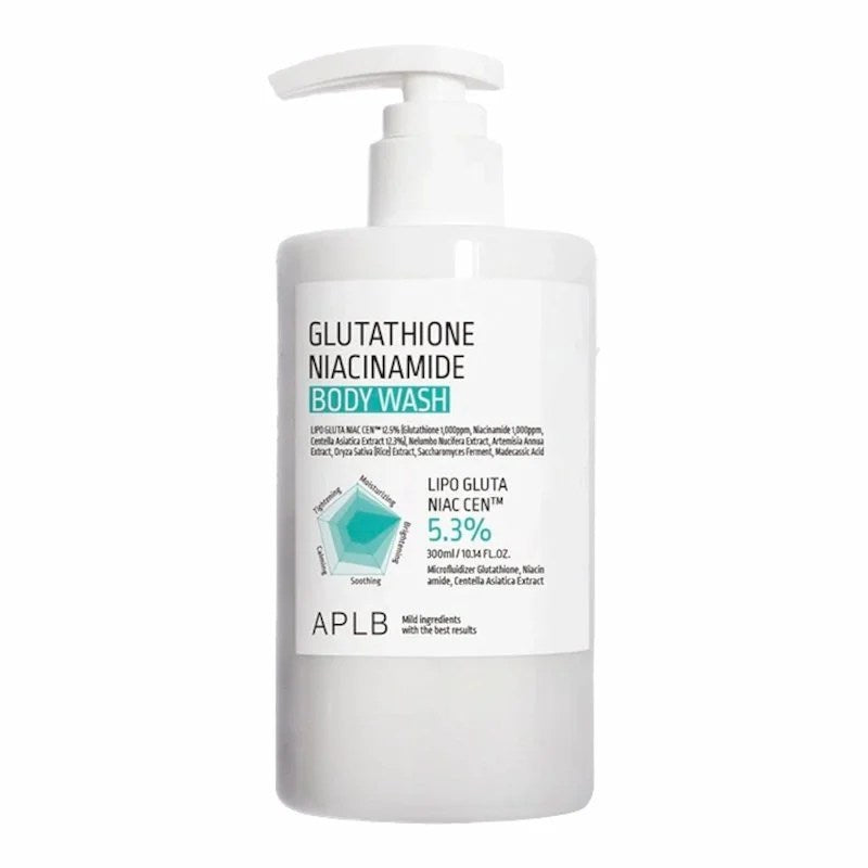 APLB Gel Douche Eclaircissant au Glutathione et à la Niacinamide – 300 ml