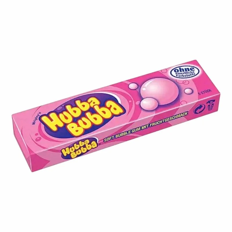 Wrigleys Hubba Bubba Original Flavor 35g – Chewing-gum goût classique, moelleux et fun