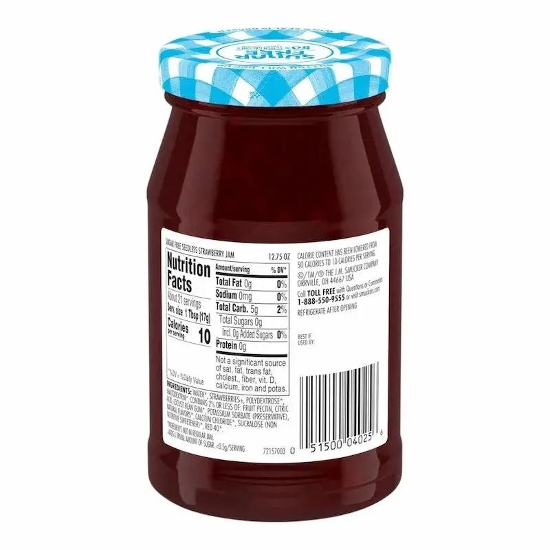 Smuckers Confiture de Fraises Sans Sucre 360g – Saveur fruitée, légère et sans pépins My Store