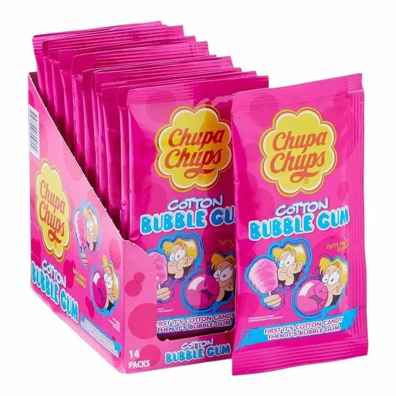 Chupa Chups Cotton Bubble Gum 11g – Chewing-gum goût barbe a papa My Store
