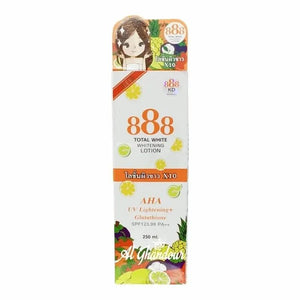 888 Total White Whitening Lotion 250 ml – Lait Eclaircissant et Hydratant pour une Peau Lumineuse My Store