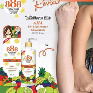 888 Total White Whitening Lotion 250 ml – Lait Eclaircissant et Hydratant pour une Peau Lumineuse My Store