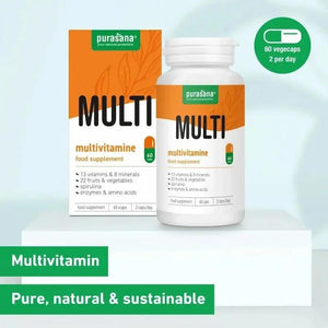 Purasana Multivitamine – 60 Capsules Complement Alimentaire Vitalité & Immunité My Store