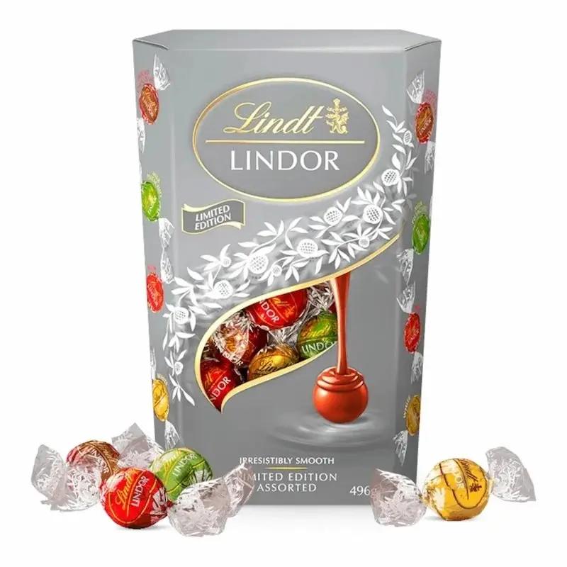 Lindt Lindor Assorted Chocolate Silver – 200 g Boules de Chocolat Suisse Fondantes My Store