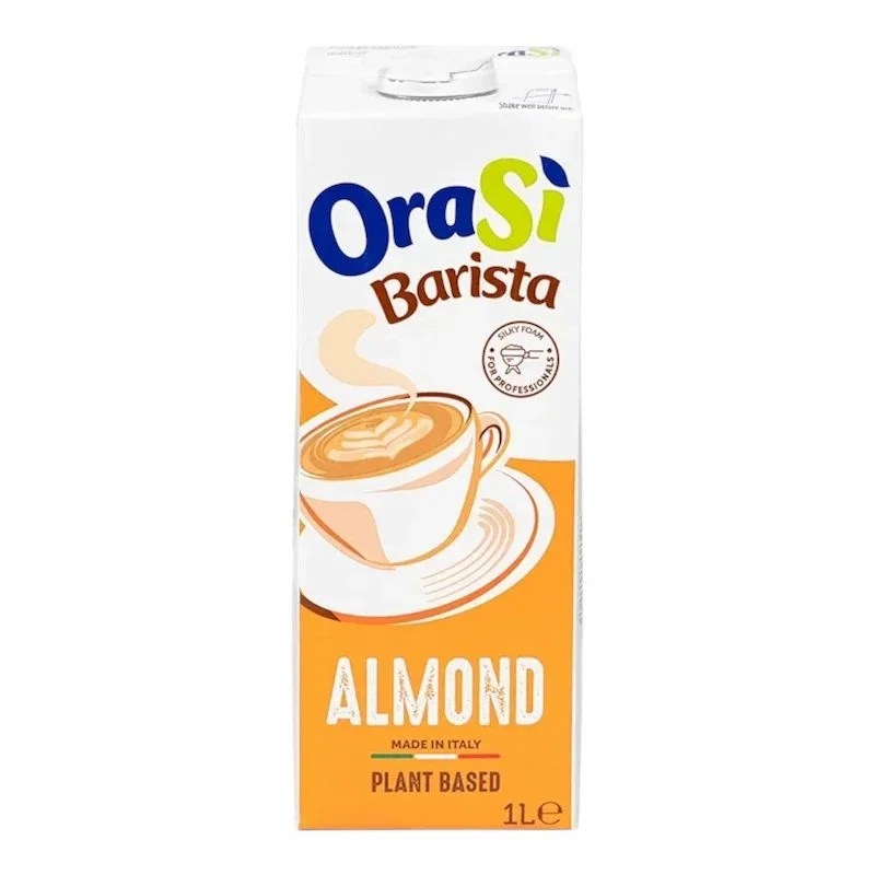 OraSi Lait dAmande Barista – 1 L – Alternative Végétale Crémeuse pour Café et Boissons