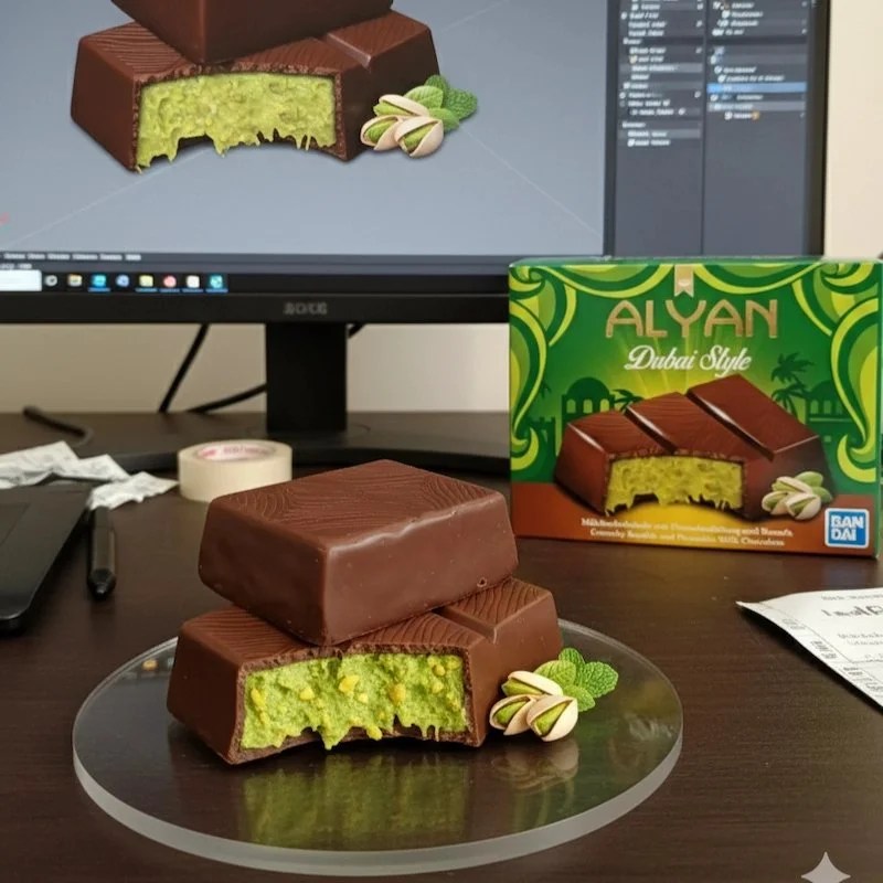 Alyan Dubai Style Chocolat aux Pistaches – 100 g