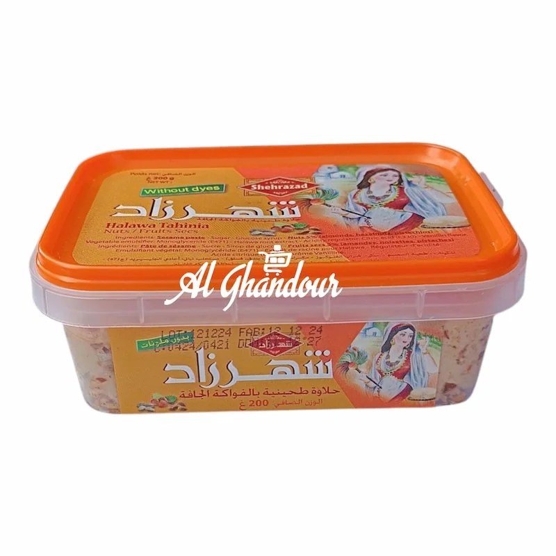 Shehrazad Halawa Tahinia Fruits Secs – 200 g