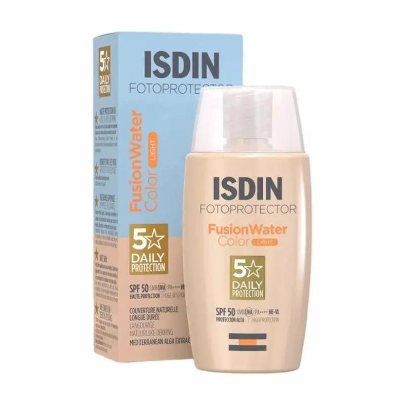 ISDIN Fotoprotector Fusion Water Color Light SPF50+ 50 ml | Protection Solaire Teintée & Ultra-Légère My Store