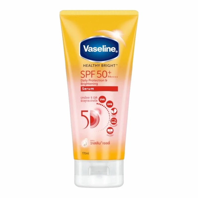 Vaseline Healthy Bright Daily Protection Brightening Serum SPF50+ PA++++ – 300 ml | Serum Eclaircissant & Protection Solaire Quotidienne