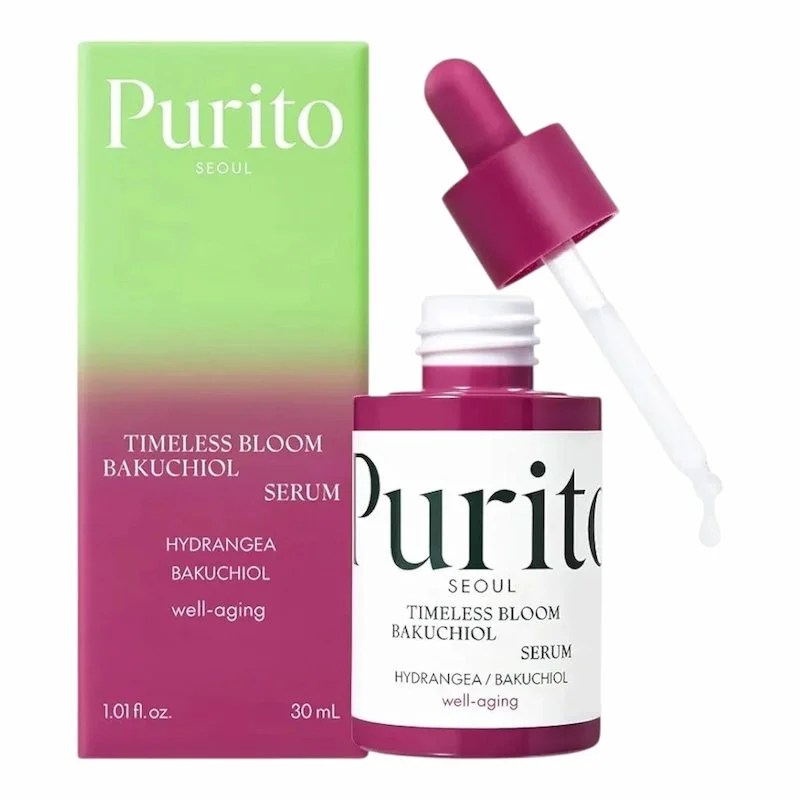 Purito Timeless Bloom Bakuchiol Serum – 30 ml | Sérum Anti-Âge Naturel & Revitalisant
