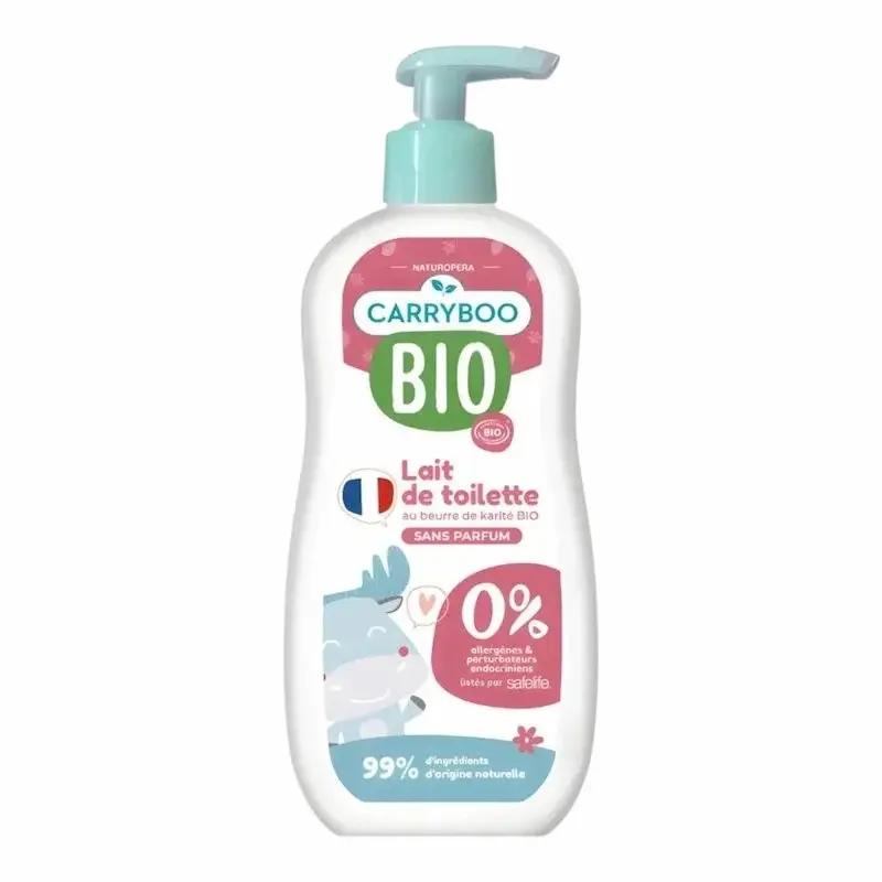 Carryboo Lait de Toilette Bio au Beurre de Karite – Nettoyant Doux pour Bébé 500ml My Store