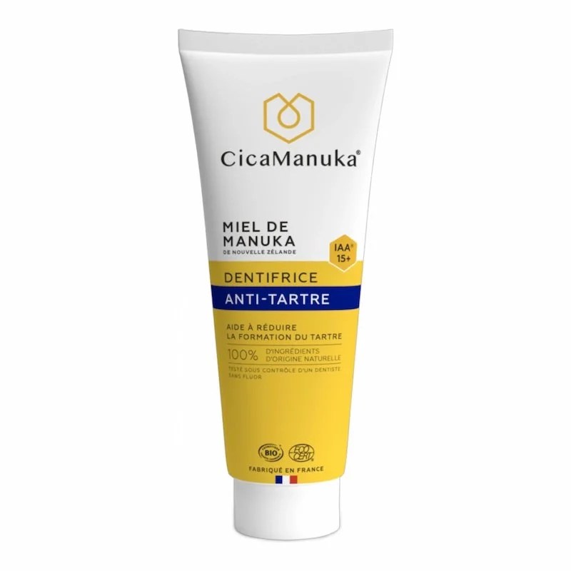 CICAMANUKA Miel de Manuka IAA 15+ – Dentifrice Anti-Tartre 75 ml