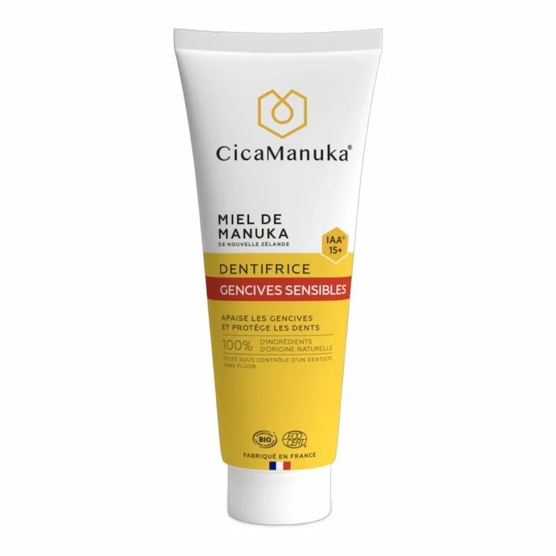 CICAMANUKA Miel de Manuka IAA 15+ – Dentifrice Gencives Sensibles 75 ml