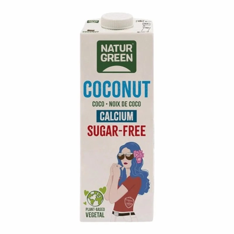 NaturGreen – Lait de Coco au Calcium Sans Sucre 1L