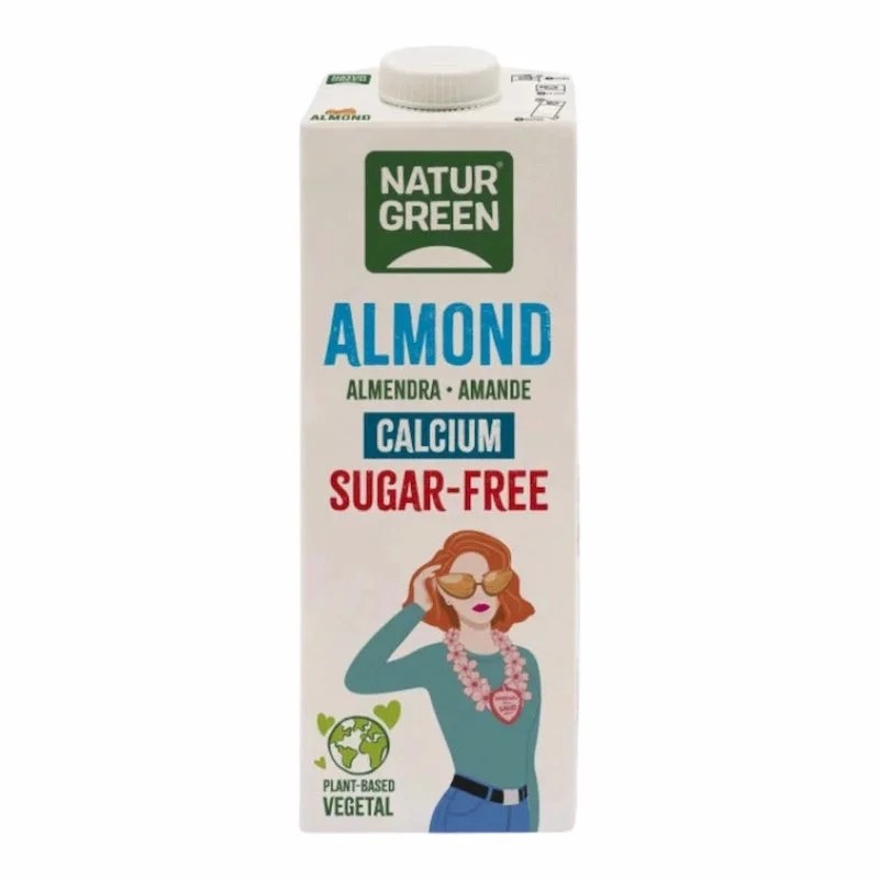 NaturGreen – Lait dAmande Calcium Sans Sucre 1L