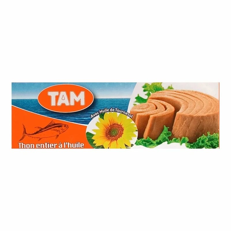 Thon a lHuile de Tournesol TAM – Pack 3 × 80 g