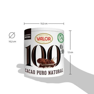 Valor – Cacao Puro Natural 100% Soluble Sans Gluten Sans Sucre 250g My Store