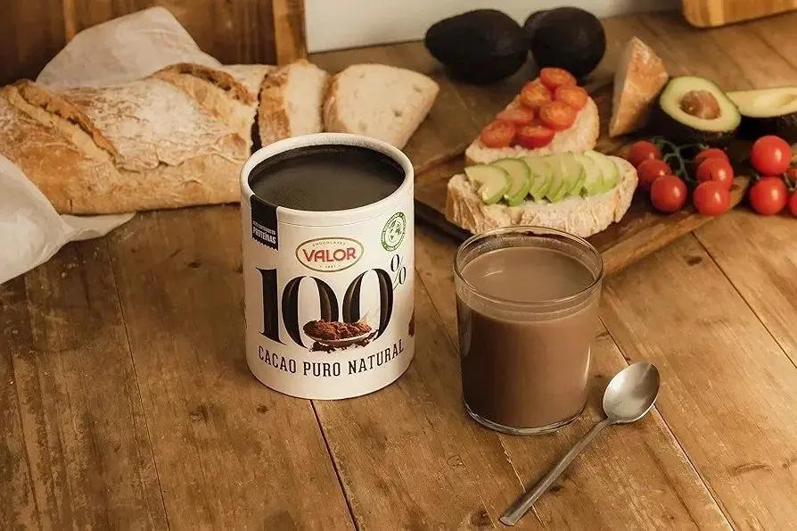 Valor – Cacao Puro Natural 100% Soluble Sans Gluten Sans Sucre 250g My Store