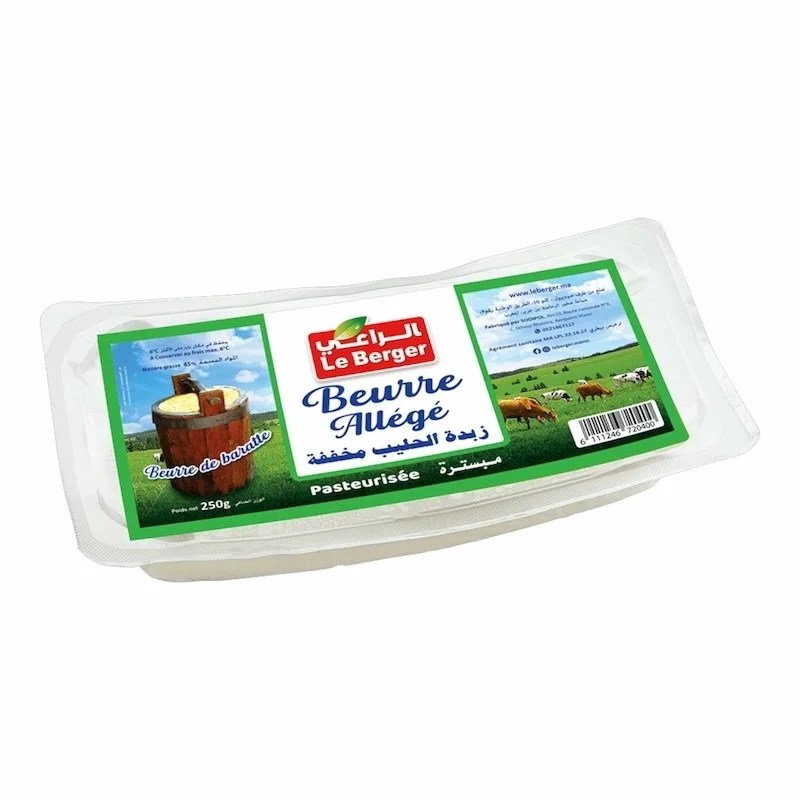 Beurre Pasteurise Allege Le Berger 250g
