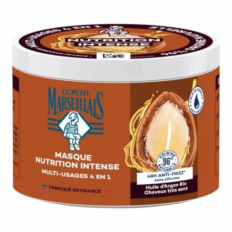 Le Petit Marseillais Masque Nutrition Calendula & Huile d’Argan Bio – 370 ml